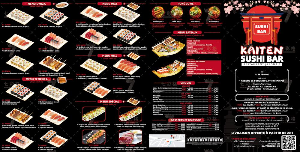 Kaiten Sushi Restaurant Japonais - Menu Image 4